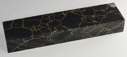 Black With Gold Matrix Tru-Stone Block - 0.8
